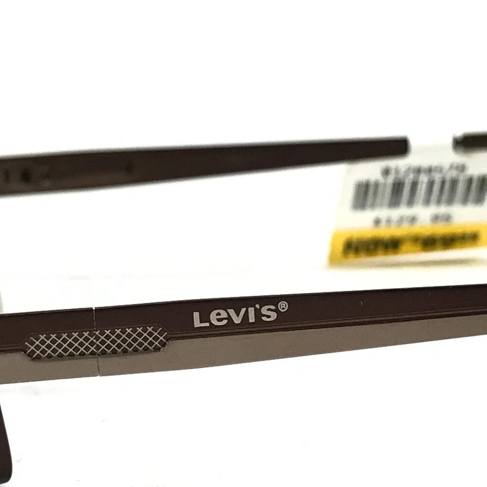 Levi's LS554A-1 Eyeglasses Frames Brown Rectangular Full Rim 55-17-140